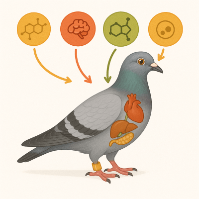 Les hormones chez le pigeon voyageur roles effets et equilibre naturel