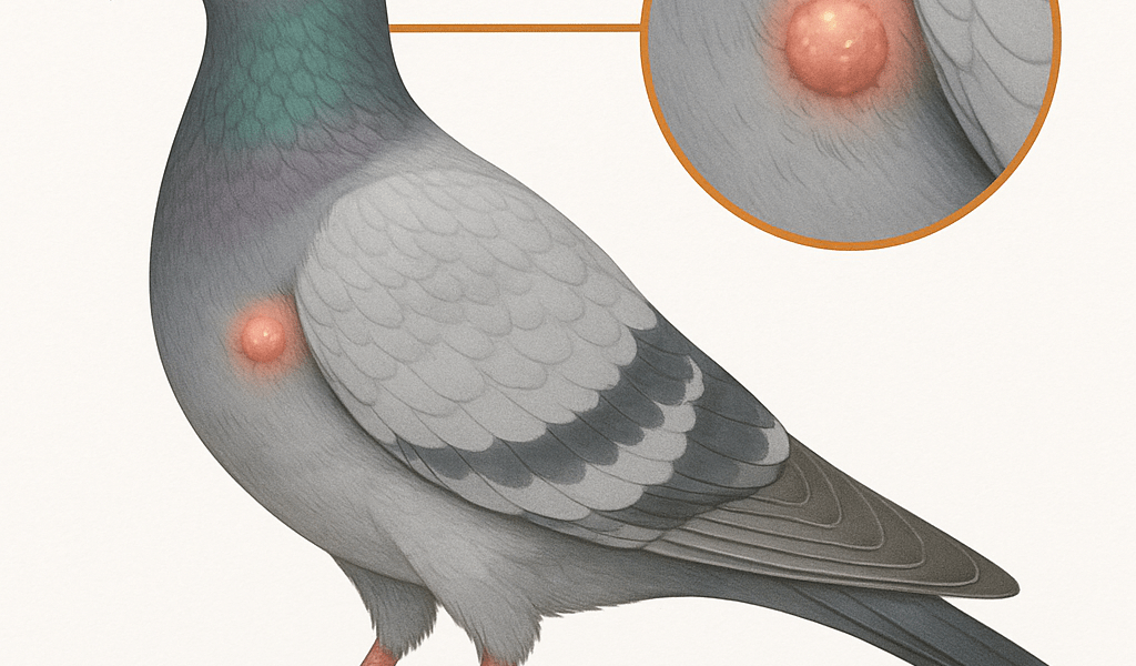 Les furoncles chez le pigeon voyageur