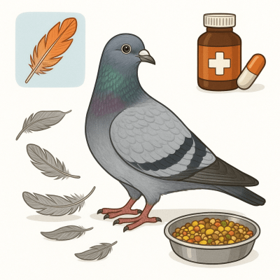Pigeons voyageurs : comment les garder en parfaite santé pendant la mue 2 Pigeons voyageurs comment les garder en parfaite sante pendant la mue