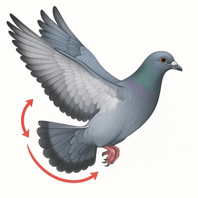 Pigeons voyageurs : la queue, un secret d’équilibre et de performance en vol 2 Pigeons voyageurs la queue un secret dequilibre et de performance en vol