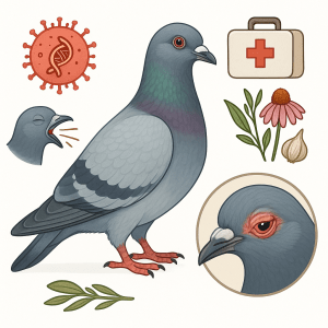 Coryza herpetique chez les pigeons voyageurs