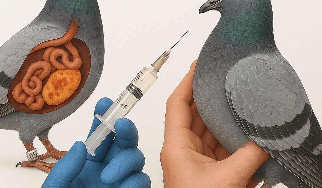 Paratyphose et vaccination chez le pigeon