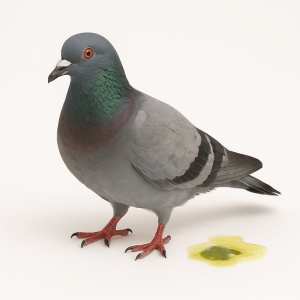 Diarrhees chez les pigeons