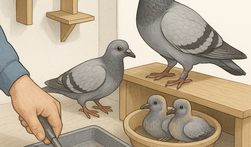 Hygiene du Pigeonnier et Gestion des Jeunes Secrets Essentiels pour un Pigeon Voyageur en Pleine Forme