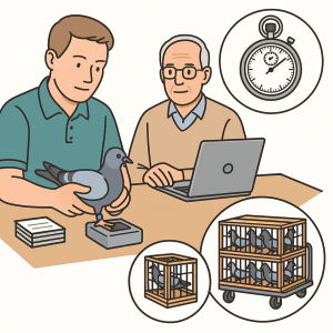 Enlogement des pigeons voyageurs procedure constateur et organisation des concours