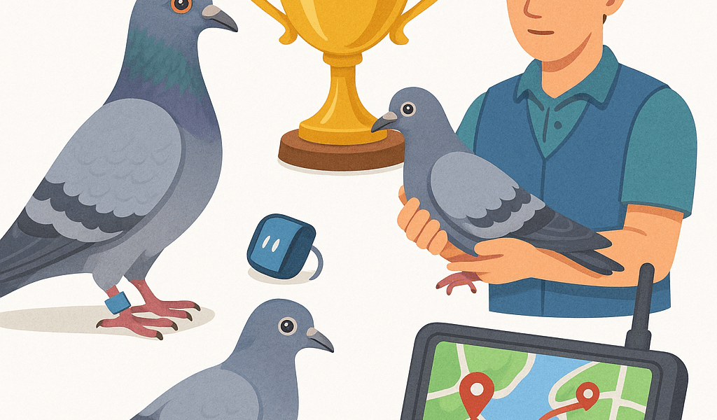 Les concours de fond chez les pigeons voyageurs
