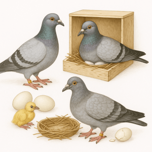 Pigeon Voyageur Vieillissement Fertilite Sterilite et Soins Naturels des Femelles – Guide Expert Ultra Complet